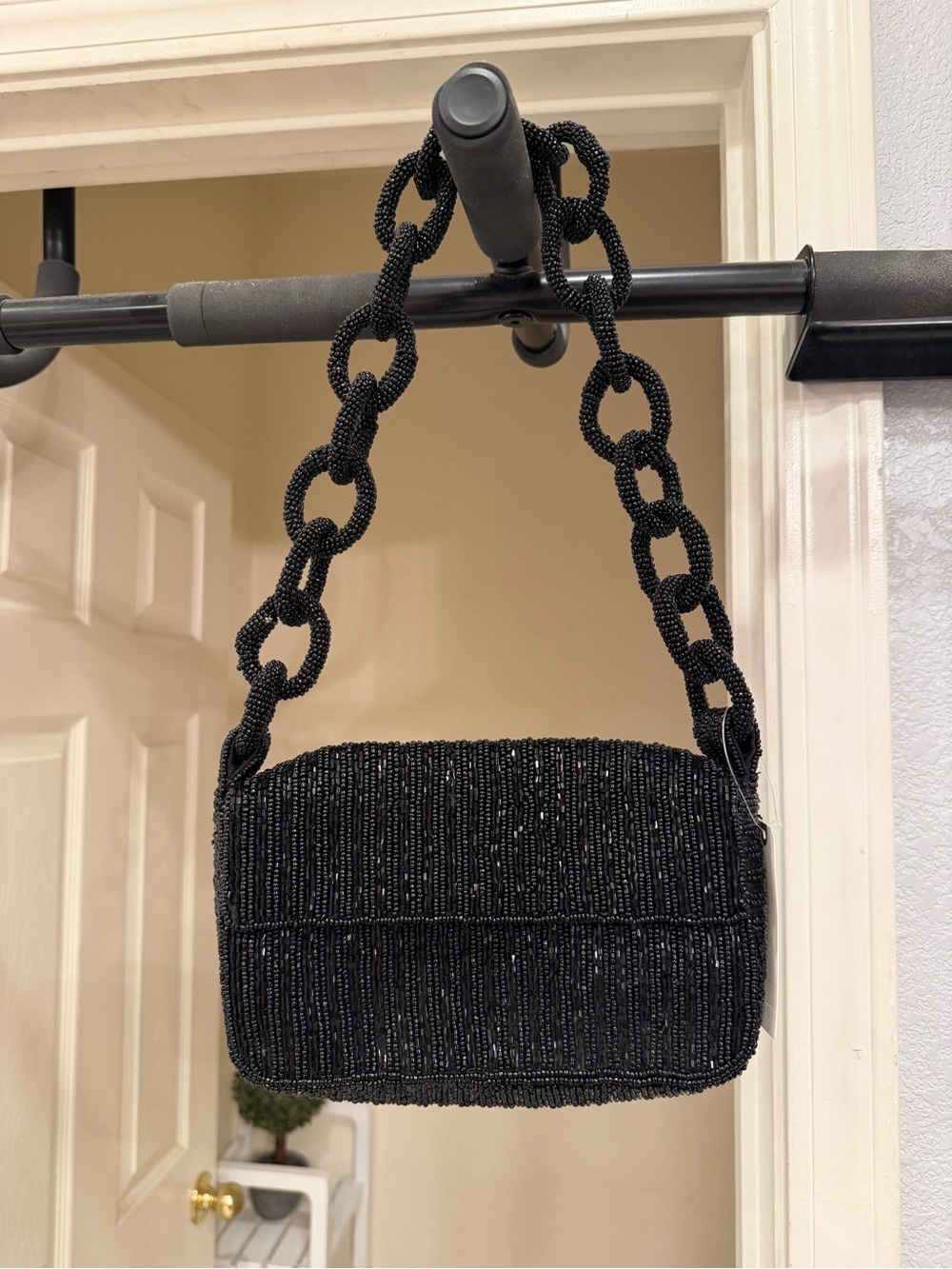 NWT Maeve by Anthropologie Beaded Chain-Handle Shoulder Bag